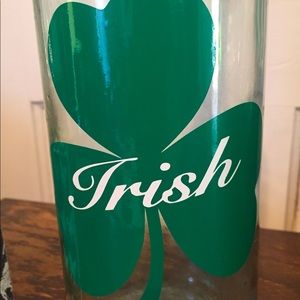 Irish wine bottle lantern